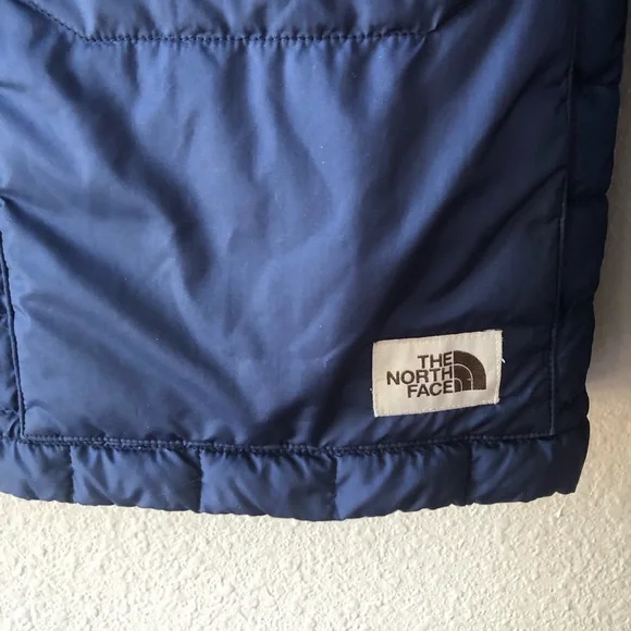 The North Face Womens Quilted Down Jacket size XL Navy Blue Packable Lightweight - Picture 5 of 6